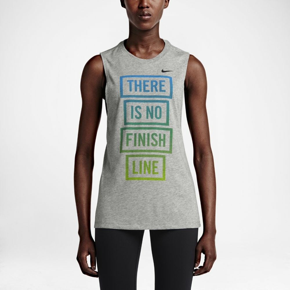 Nike tee there is no finish line available in grey